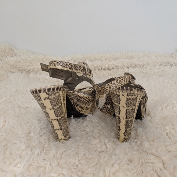 Calvin Klein Snake Skin Heels - Picture 4 of 5